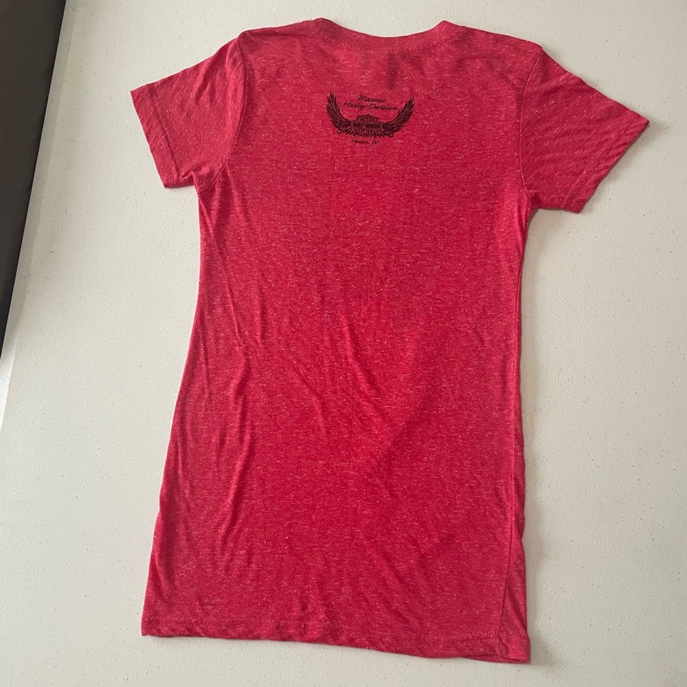 Rare Harley Davidson Mancuso Houston Texas Shirt Size Medium Red - Picture 7 of 13